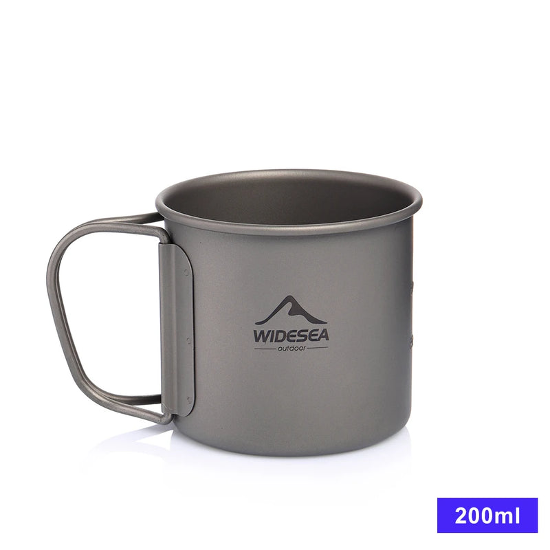 Durable Utensils Titanium Camping Cup | Lightweight