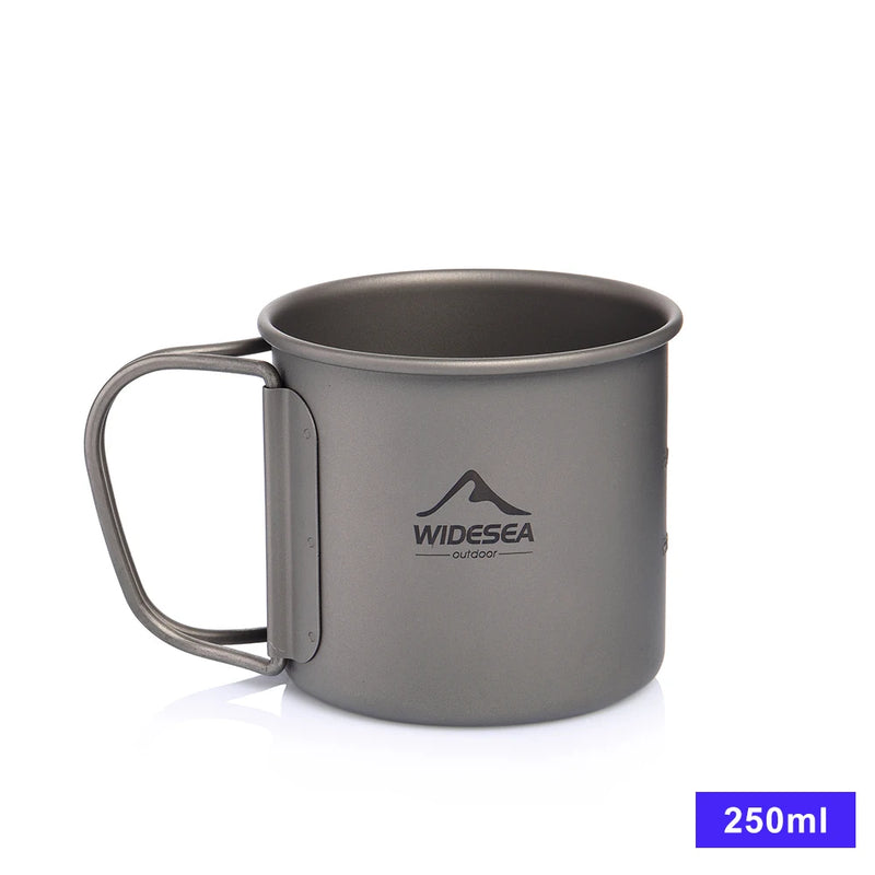 Durable Utensils Titanium Camping Cup | Lightweight