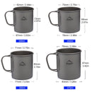 Durable Utensils Titanium Camping Cup | Lightweight