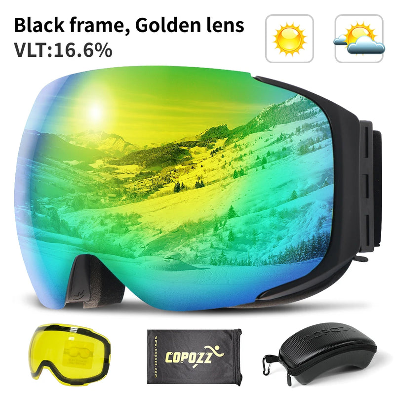 Magnetic Ski Goggles | Interchangeable Lens Snow Goggles