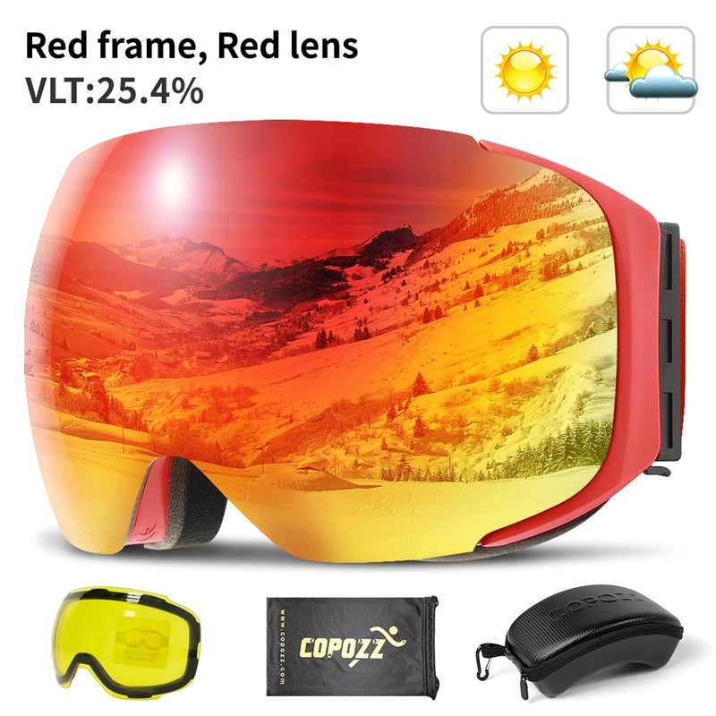 Magnetic Ski Goggles | Interchangeable Lens Snow Goggles