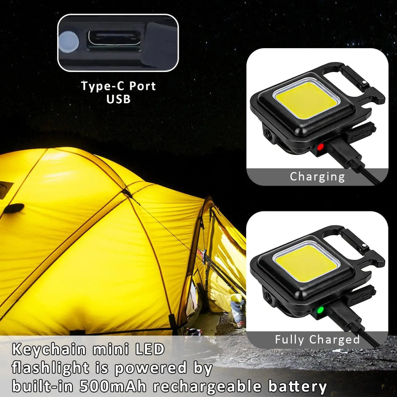 Keychain LED Outdoor Flashlight | Portable Mini Torchlight