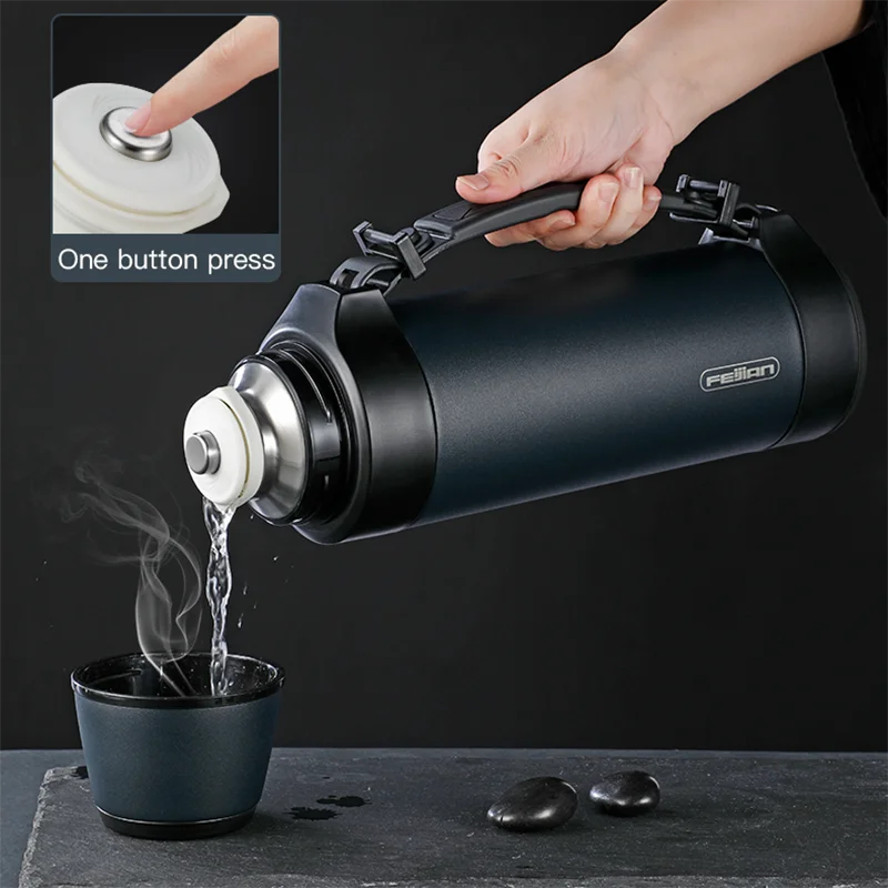 Portable Water Bottle Thermos | Keeps Drinks Hot or Cold