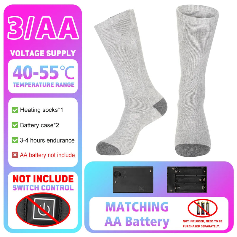 USB Rechargeable Heating Socks | Keep Your Feet Warm & Cozy