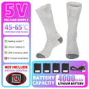 USB Rechargeable Heating Socks | Keep Your Feet Warm & Cozy