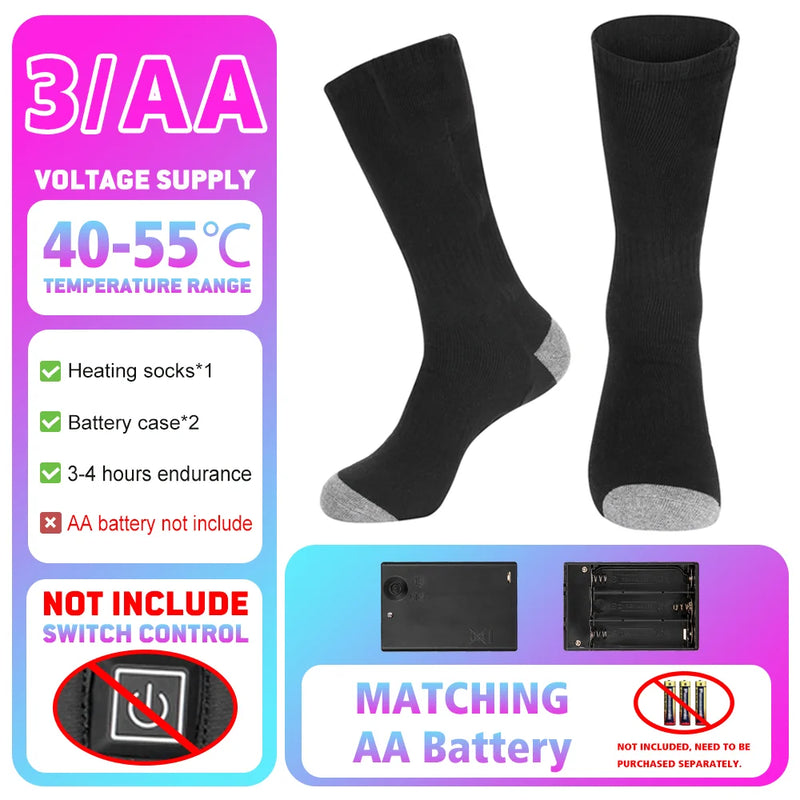 USB Rechargeable Heating Socks | Keep Your Feet Warm & Cozy