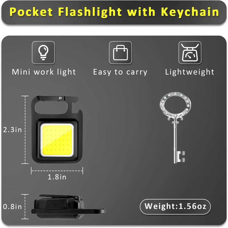 Keychain LED Outdoor Flashlight | Portable Mini Torchlight