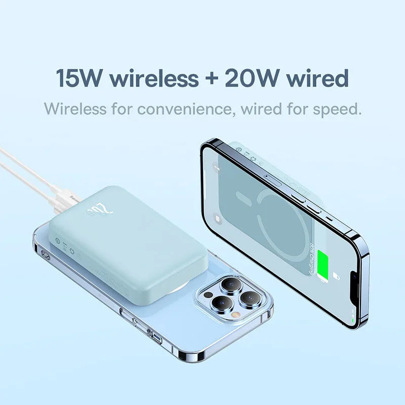 Mini Magnetic Wireless Power Bank | Portable Charger